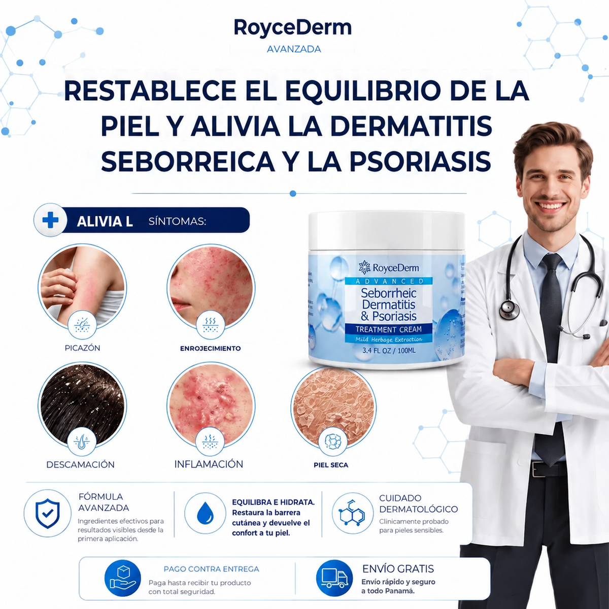 Roycederm® - Crema Reparadora para Dermatitis