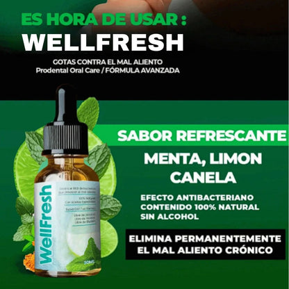 Wellfresh® Elimina el Mal Aliento Severo y la Halitosis desde la Raíz