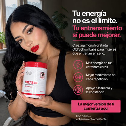 Old School™ Creatina + Colágeno Suplemento para Aumento y Firmeza de Glúteos