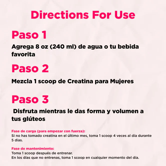 Old School™ Creatina + Colágeno Suplemento para Aumento y Firmeza de Glúteos