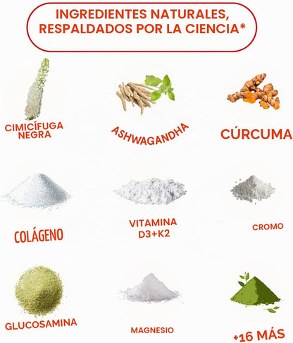 Peach Perfect® Original Multivitamínico con Ashwagandha & Probióticos Premium