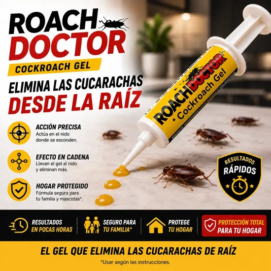 Roach Doctor™ Gel Mata Cucarachas Acción Rápida y Efectiva