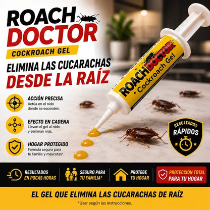 Roach Doctor™ Gel Mata Cucarachas Acción Rápida y Efectiva