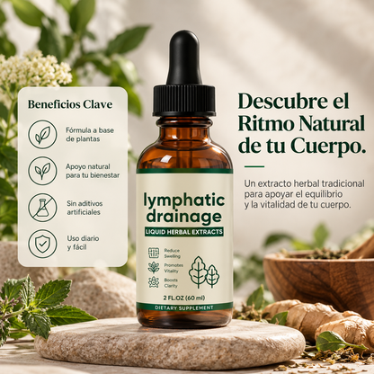 Gotas de Drenaje Linfático Alivio de Hinchazón y Retención