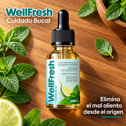 Wellfresh® Elimina el Mal Aliento Severo y la Halitosis desde la Raíz