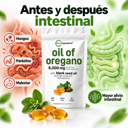 Oil of oregano™ Cápsulas de Aceite de Orégano para Digestión y Defensas