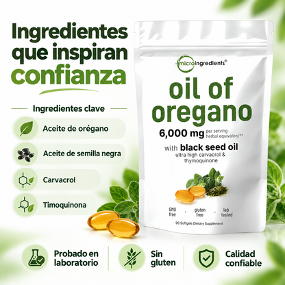 Oil of oregano™ Cápsulas de Aceite de Orégano para Digestión y Defensas