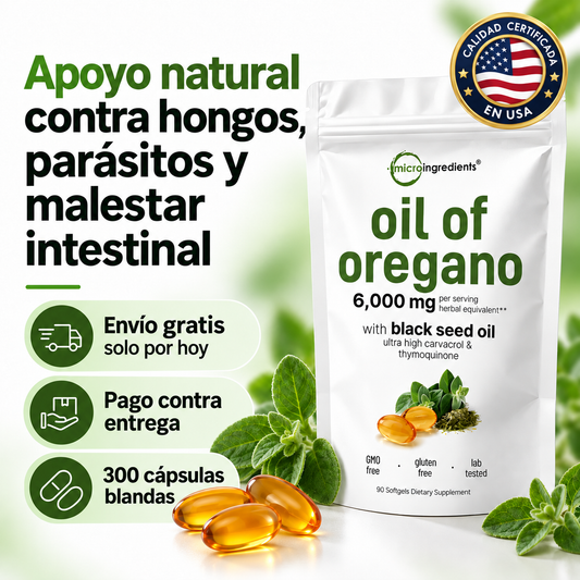 Oil of oregano™ Cápsulas de Aceite de Orégano para Digestión y Defensas