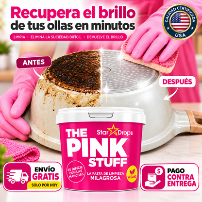 The Pink Stuff™ | Crema limpiadora milagrosa para renovar estufas, azulejos, metales y tenis al instante.