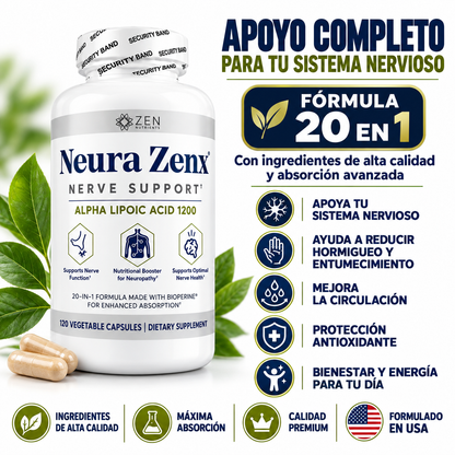 Suplemento para Neuropatía 20 en 1 Alivio Nervioso y Circulatorio
