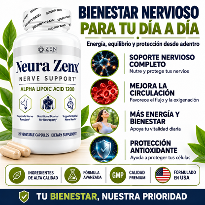 Suplemento para Neuropatía 20 en 1 Alivio Nervioso y Circulatorio