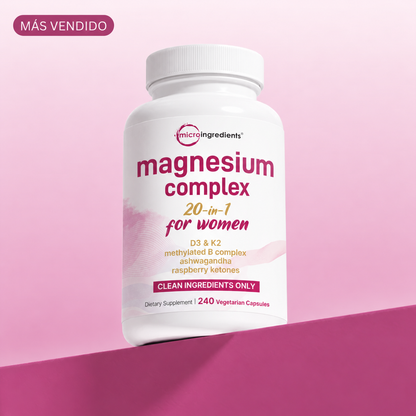 Microingredients™ Complejo De Magnesio Para Vitalidad Femenina Con Ashwagandha