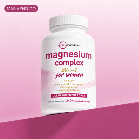 Microingredients™ Complejo De Magnesio Para Vitalidad Femenina Con Ashwagandha