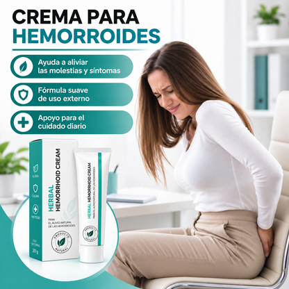 Linpel™ Crema Para Hemorroides Alivio Herbal Y Picazón