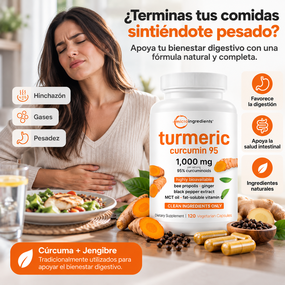 Turmeric Curcumin 95™ Soporte Avanzado para Articulaciones y Movilidad