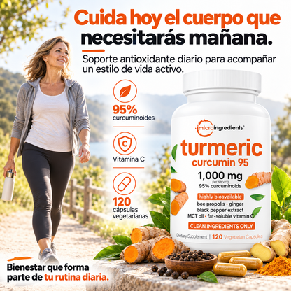 Turmeric Curcumin 95™ Soporte Avanzado para Articulaciones y Movilidad