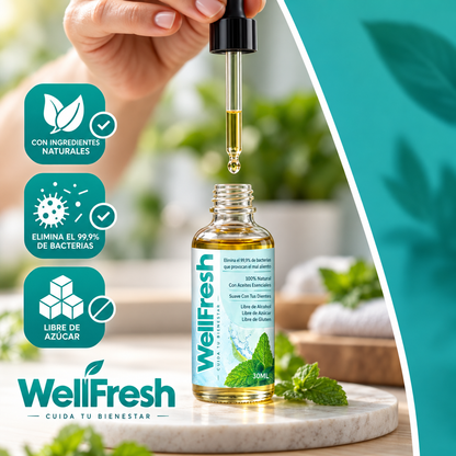 Wellfresh® Elimina el Mal Aliento Severo y la Halitosis desde la Raíz