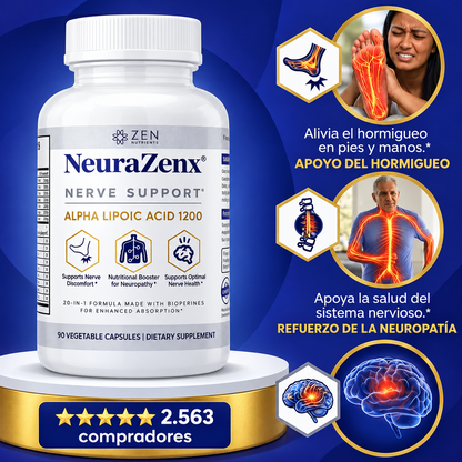 Suplemento para Neuropatía 20 en 1 Alivio Nervioso y Circulatorio