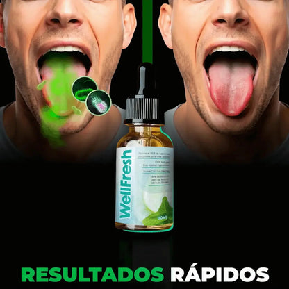 Wellfresh® Elimina el Mal Aliento Severo y la Halitosis desde la Raíz