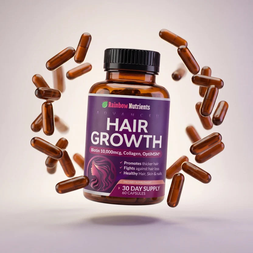 HairGlow™ Suplemento Capilar De Crecimiento Intensivo Pro-Biotina