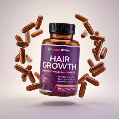 HairGlow™ Suplemento Capilar De Crecimiento Intensivo Pro-Biotina