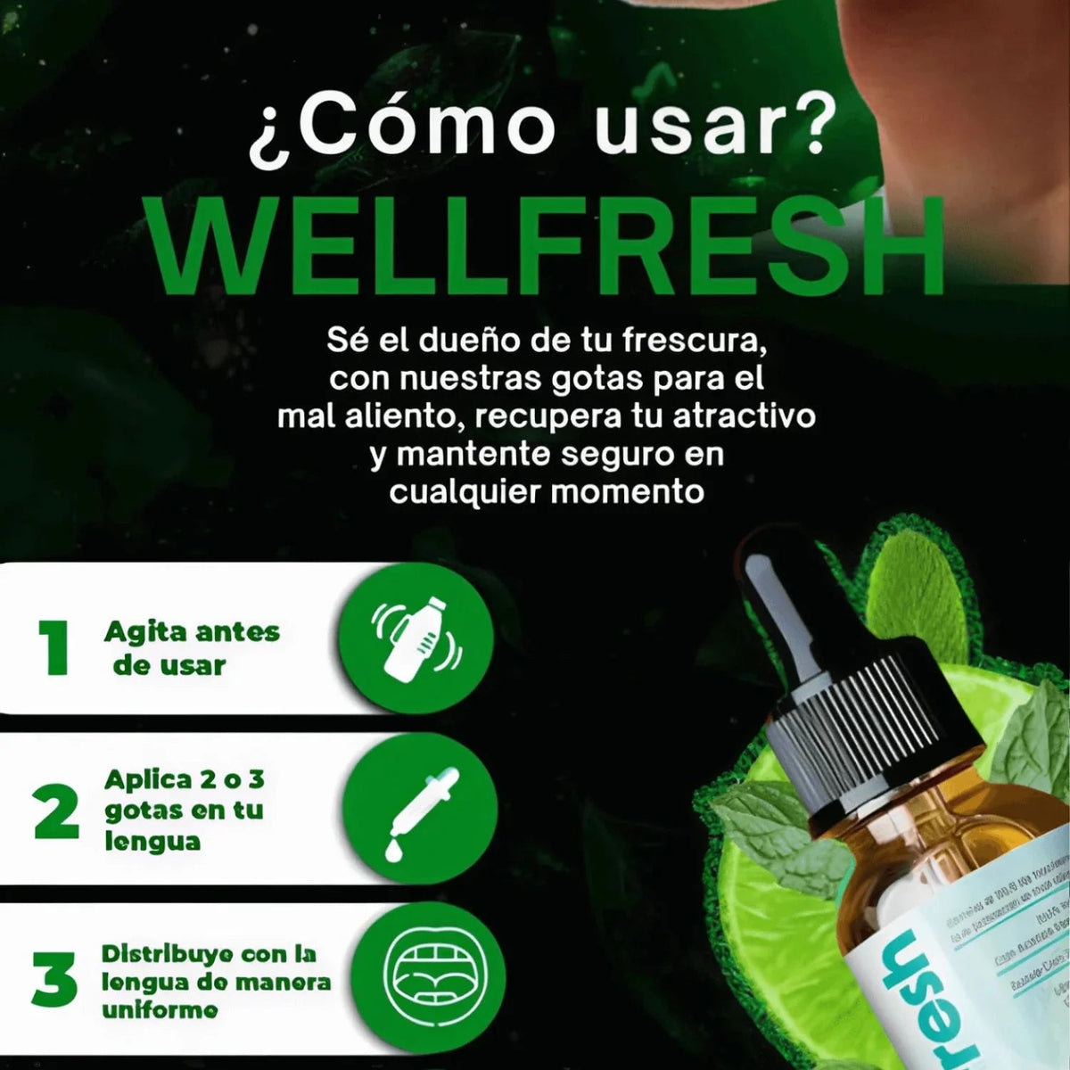 Wellfresh® Elimina el Mal Aliento Severo y la Halitosis desde la Raíz