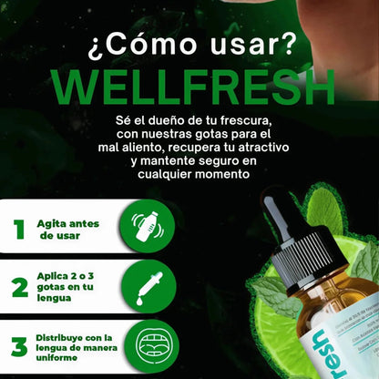 Wellfresh® Elimina el Mal Aliento Severo y la Halitosis desde la Raíz