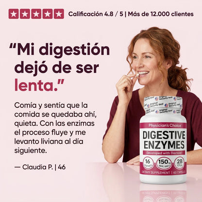 Physician's Choice™ Enzimas Digestivas Anti-Hinchazón Extrema