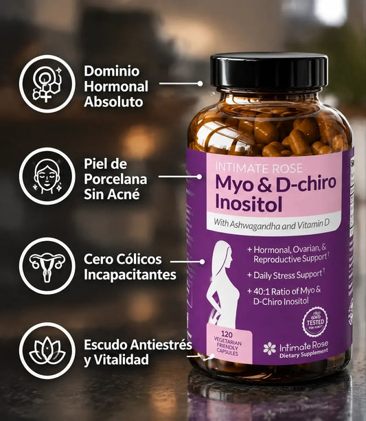 Myo & D-Chiro Inositol Avanzado con Ashwagandha y Vitamina D3