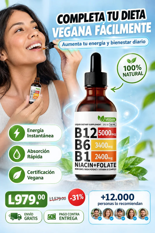Complejo líquido vegano de vitamina B12